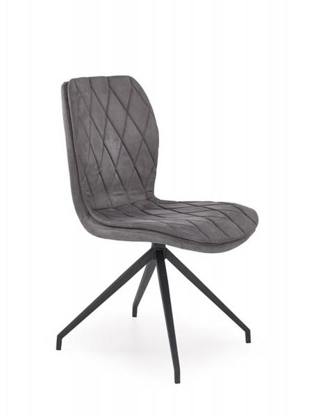 K-237 fekete fémlábú kárpitozott szék