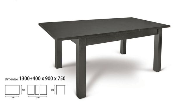 Sim nagyobbítható asztal 90x130/170