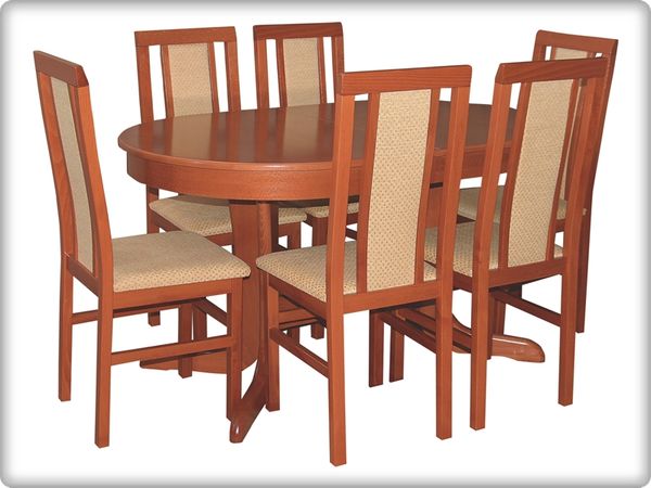 Plutó - Júlia étkezőgarnitúra (1 asztal   6 szék)