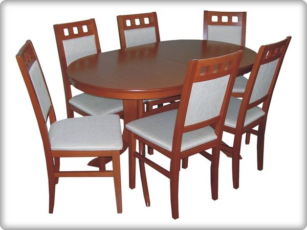 Myra - Melinda étkezőgarnitúra (1 asztal   6 szék)