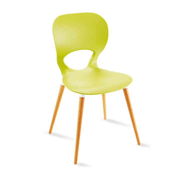 Ellie Wood szék,natúr fa láb,műanyag palást