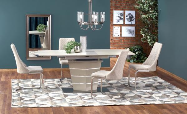 Sorento nagyobbítható asztal,mat pezsgő, üvegtetős, 80x140/180x76 cm