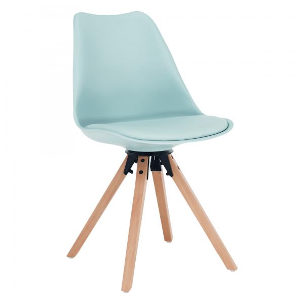 Etosa 360 fokban elforgatható műanyag szék favázzal
