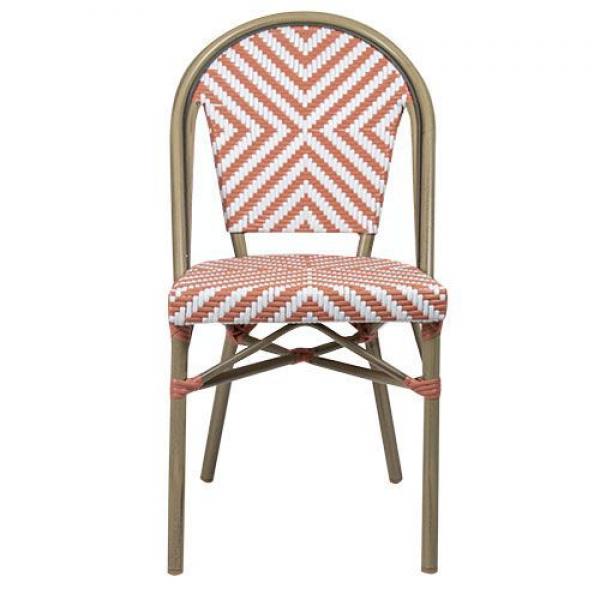 Toby III. kültéri szék világos bambusz, beige-pink