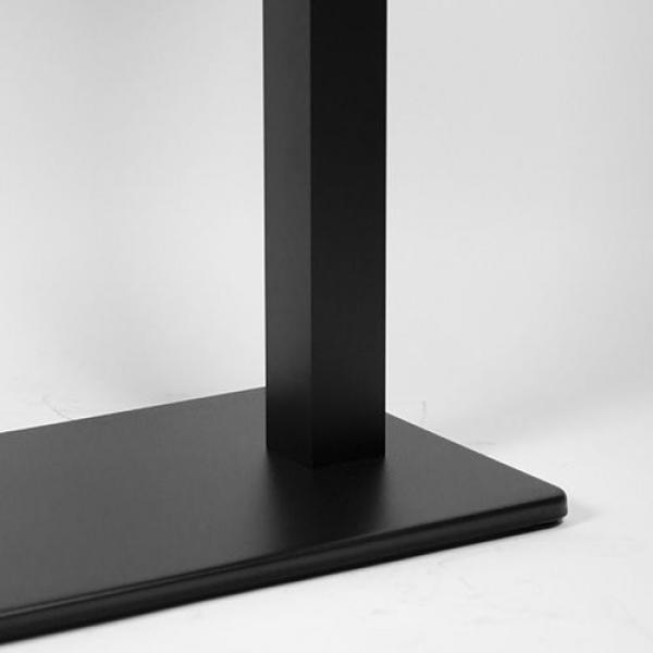 Pavia dupla asztalláb fekete