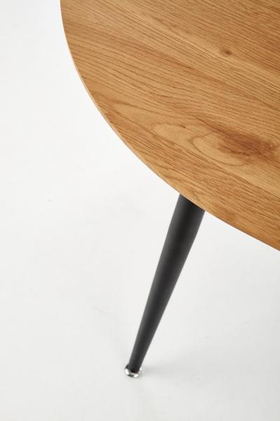 Colorado nagyobbítható asztal  MDF laminált  aranytölgy lap,  porszórt acél láb, 80x120/160
