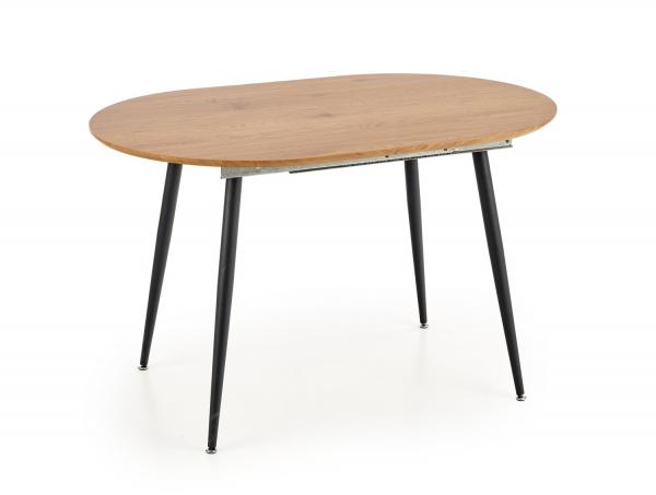 Colorado nagyobbítható asztal  MDF laminált  aranytölgy lap,  porszórt acél láb, 80x120/160