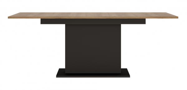 Brolo nagyobbítható laminált asztal, catania tölgy/fekete, 90x160/200