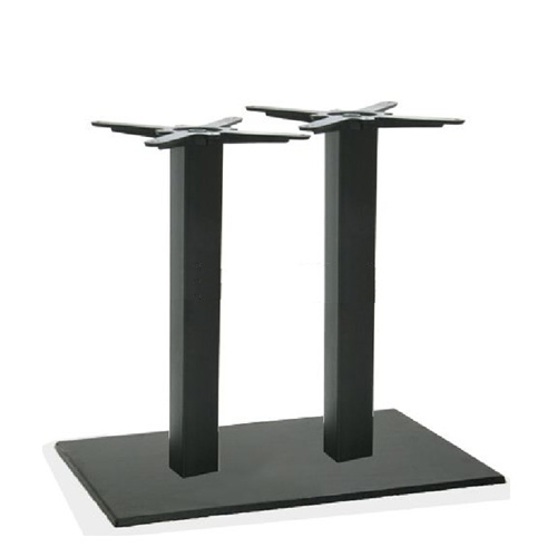 Bergamo 2 oszlopos asztalláb fekete 70x40x72
