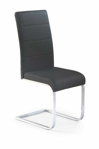 K-85 fémvázas kárpitozott szék, szánkótalpas, króm