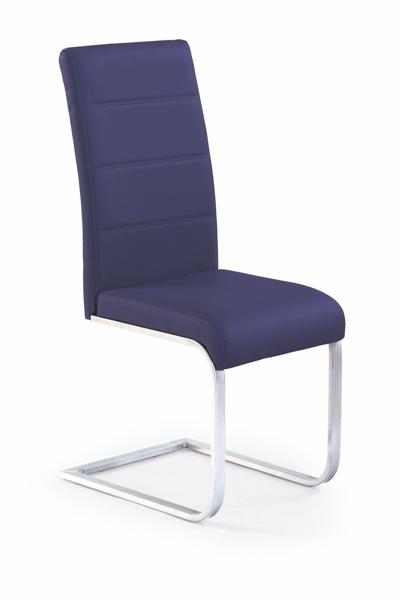 K-85 fémvázas kárpitozott szék, szánkótalpas, króm