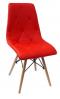 PP624 kárpitozott szék,piros textibőr,natúr