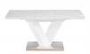 Bolognia nagyobbítható asztal MDF lap, rozdamentes acél talp, dekor fóliával bevonva 80x120/160 cm