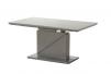 Helga nagyobbítható asztal szürke, 5 mm vastag edzett üveg lap, 90x160/200