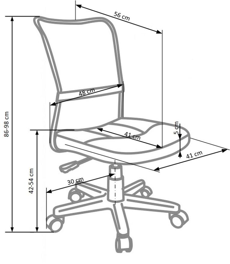 DINGO ifjúsági forgószék, alap mechanika, szín: rózsaszín dekor - Image 3