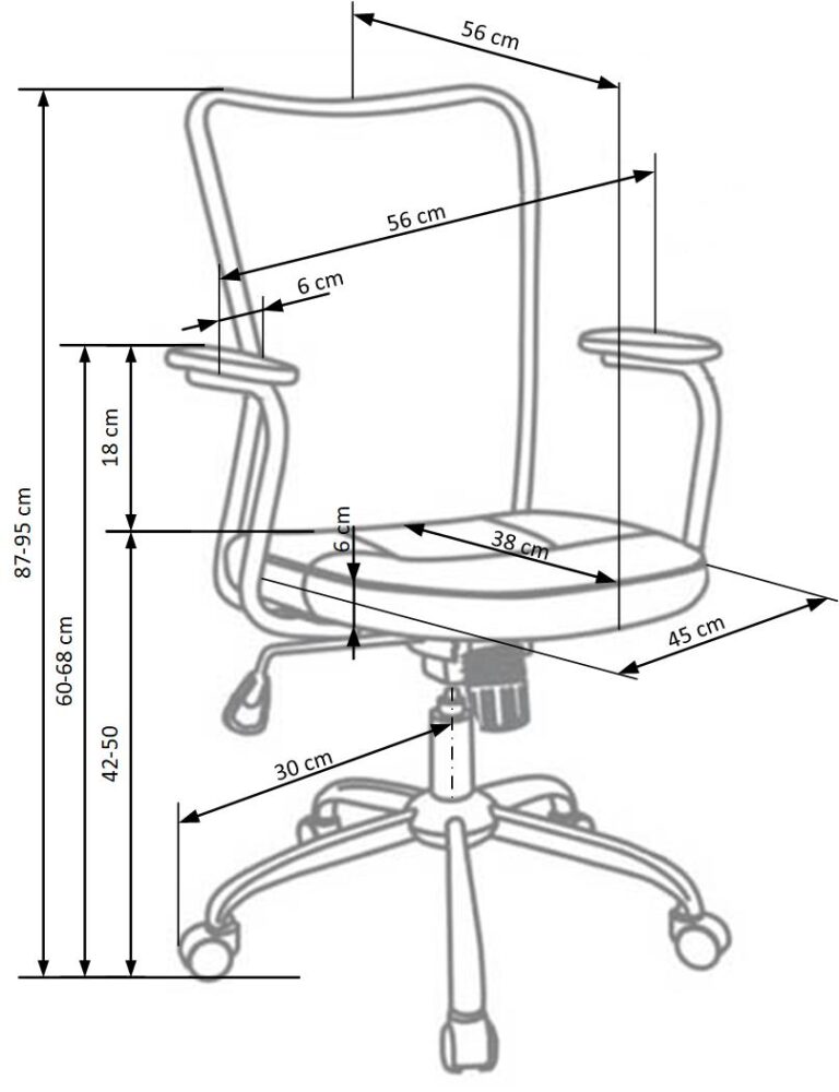 ANDY ifjúsági forgószék, billenő mechanika, szín: zöld/szürke - Image 3