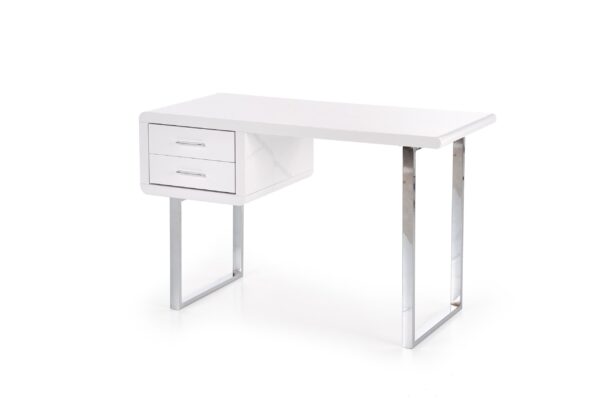 B30 íróasztal, szín: fehér/króm - Image 2