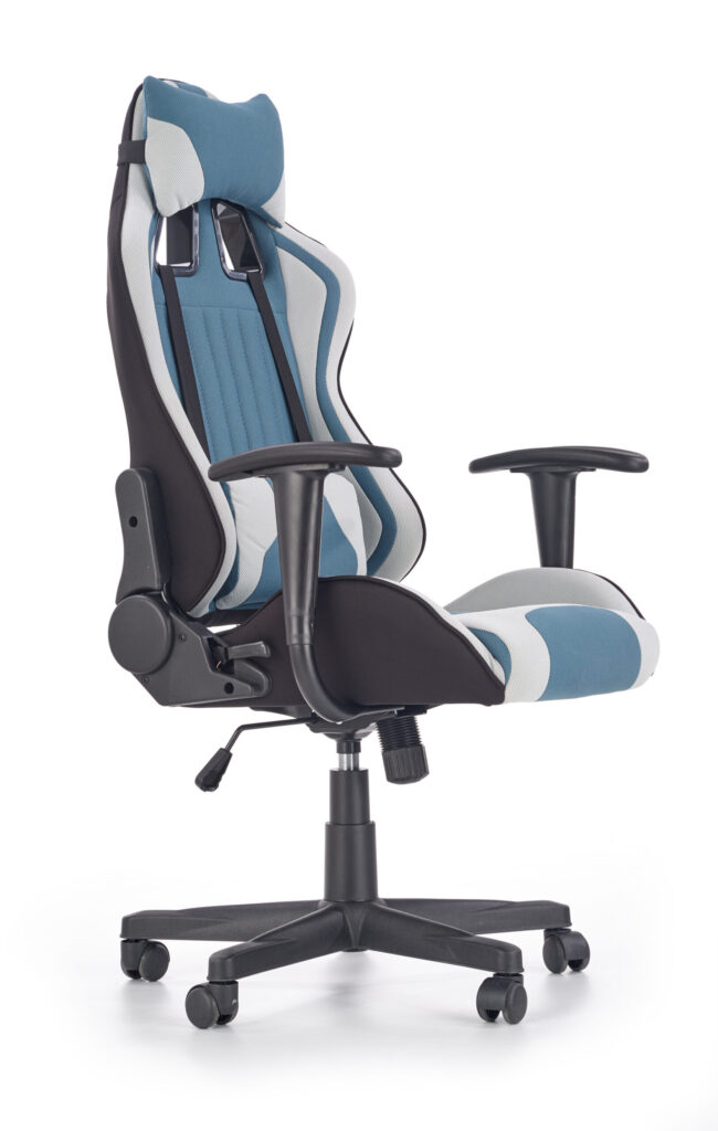 CAYMAN gaming forgószék, billenő mechanika, szín: kék/szürke - Image 6