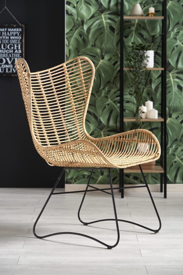 INDIANA pihenőfotel, szín: természetes rattan - Image 2