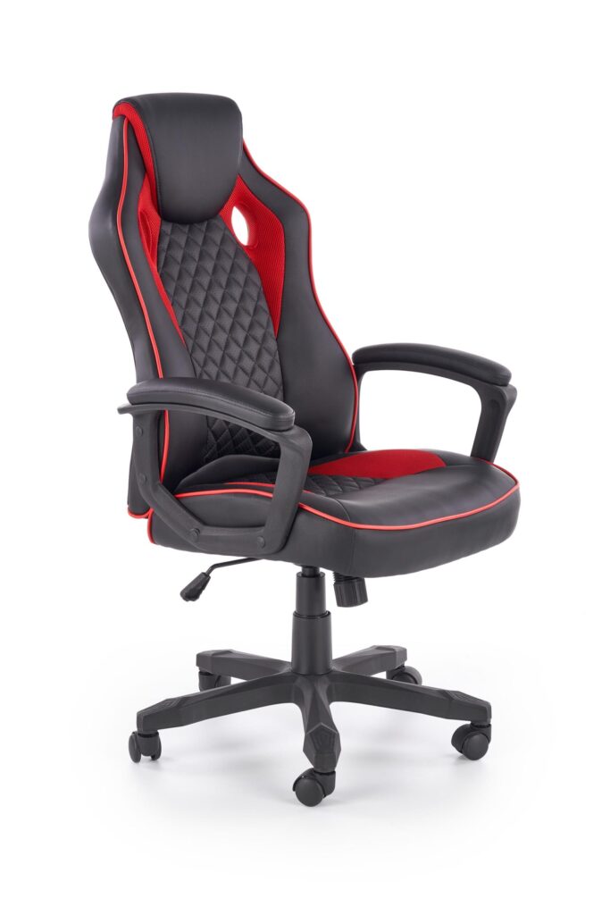 BAFFIN gaming forgószék, billenő mechanika, szín: fekete/piros