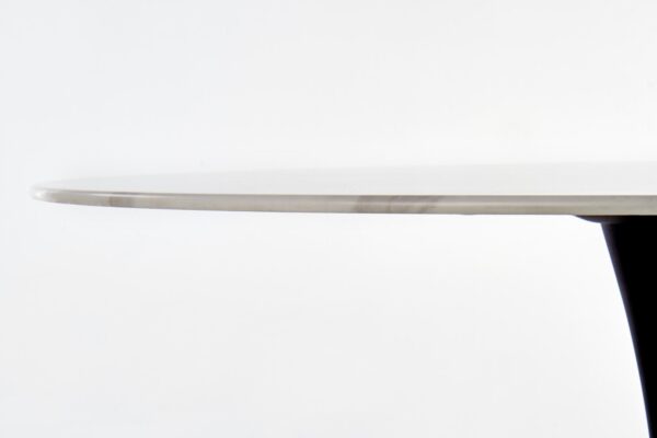 AMBROSIO asztal, kerek, szín: fehér márvány/fekete - Image 8