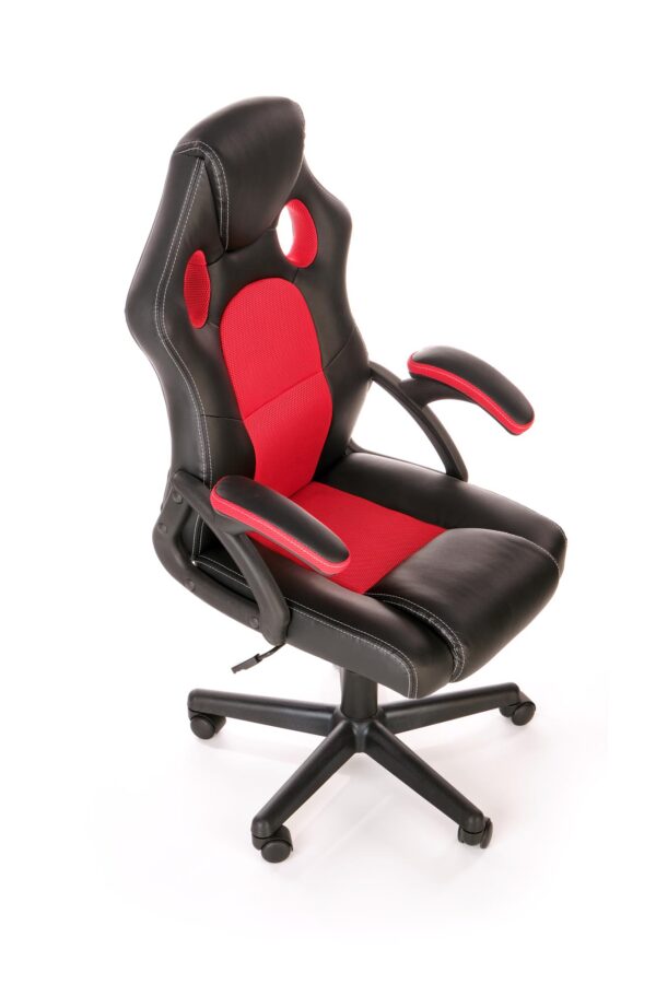 BERKEL gaming forgószék, billenő mechanika, szín: fekete/piros - Image 2