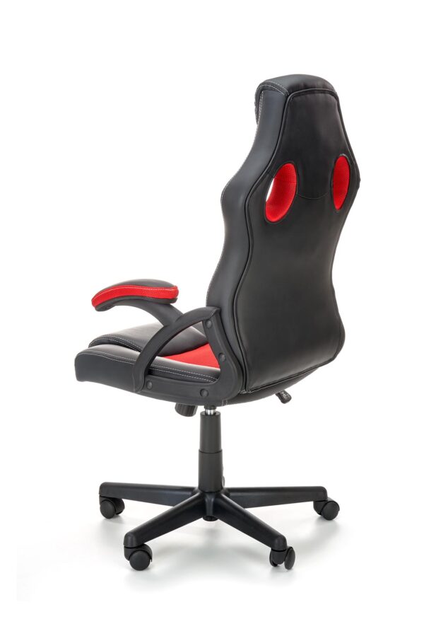 BERKEL gaming forgószék, billenő mechanika, szín: fekete/piros - Image 5