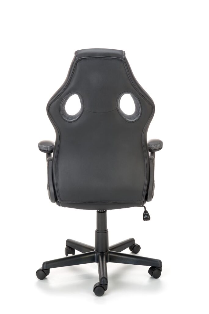 BERKEL gaming forgószék, billenő mechanika, szín: fekete/szürke - Image 2