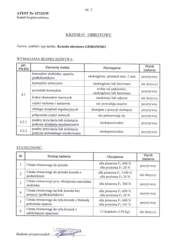 GERONIMO forgószék, szinkron mechanika, szín: fekete - Image 14
