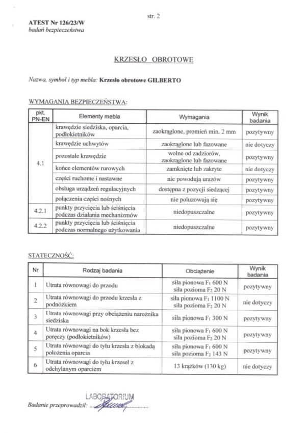 GILBERTO forgószék, szinkron mechanika, szín: fekete - Image 2