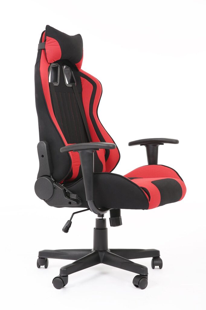 CAYMAN forgószék, billenő mechanika, szín: fekete/piros - Image 3