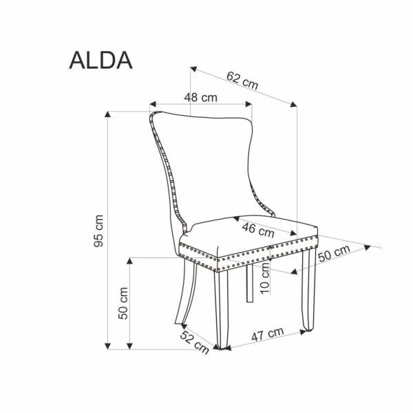 ALDA szék, szín: zöld - Image 3