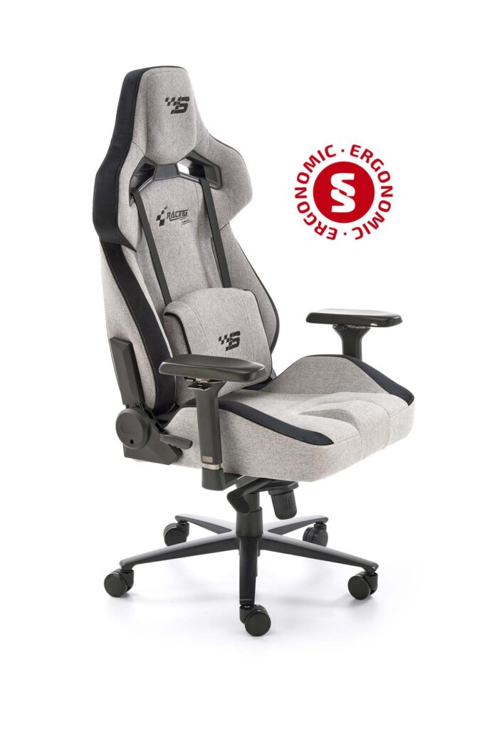 ALISTER gaming forgószék, multiblokk mechanika, szín: fekete/szürke - Image 3