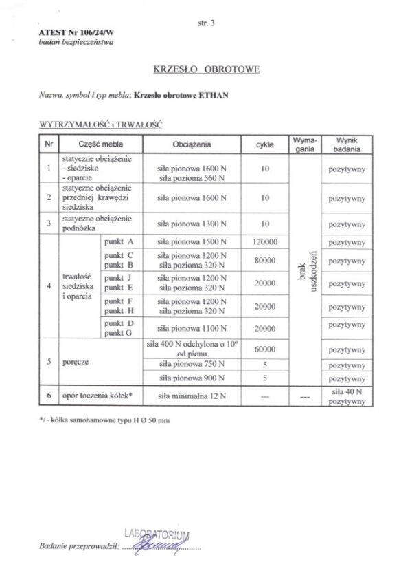 ETHAN forgószék, szinkron mechanika, szín: szürke - Image 11