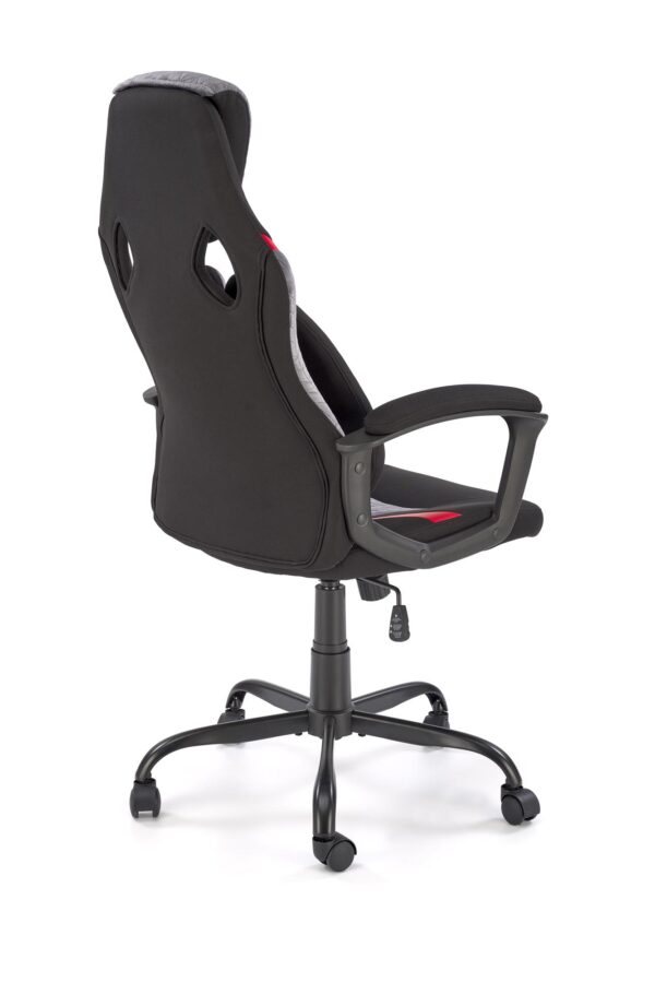 JENSEN forgószék, billenő mechanika, szín: fekete/szürke/piros - Image 3