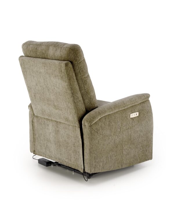 JAMAL elektromos relax fotel, szín: oliva - Image 2