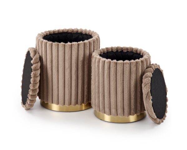 FIDO két darabos ülőke szett, szín: cappuccino/arany - Image 2