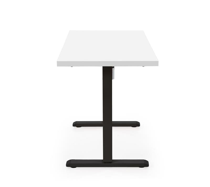 B54 állítható magasságú íróasztal, fehér/fekete színben - Image 8