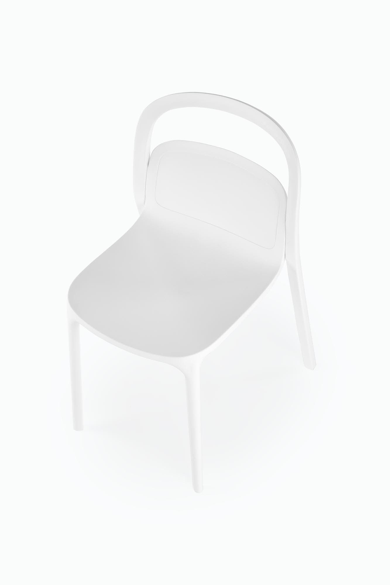 K490 rakásolható kültéri szék, fehér színben - Image 12