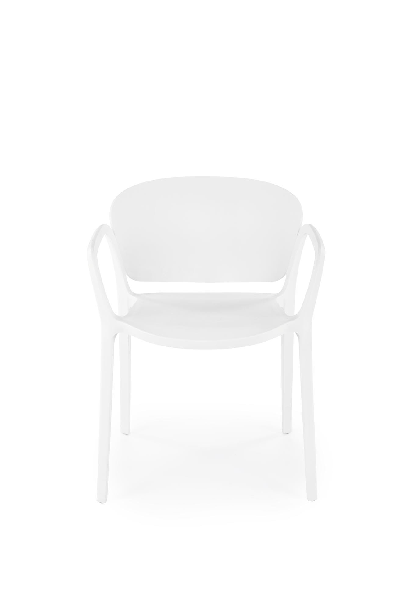 K491 rakásolható kültéri szék, fehér színben - Image 10