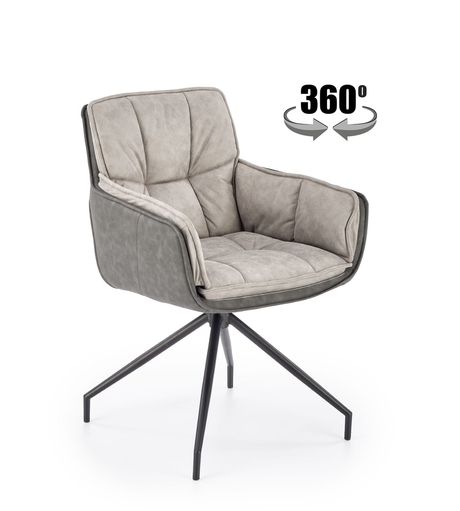 K523 szék, szürke színben