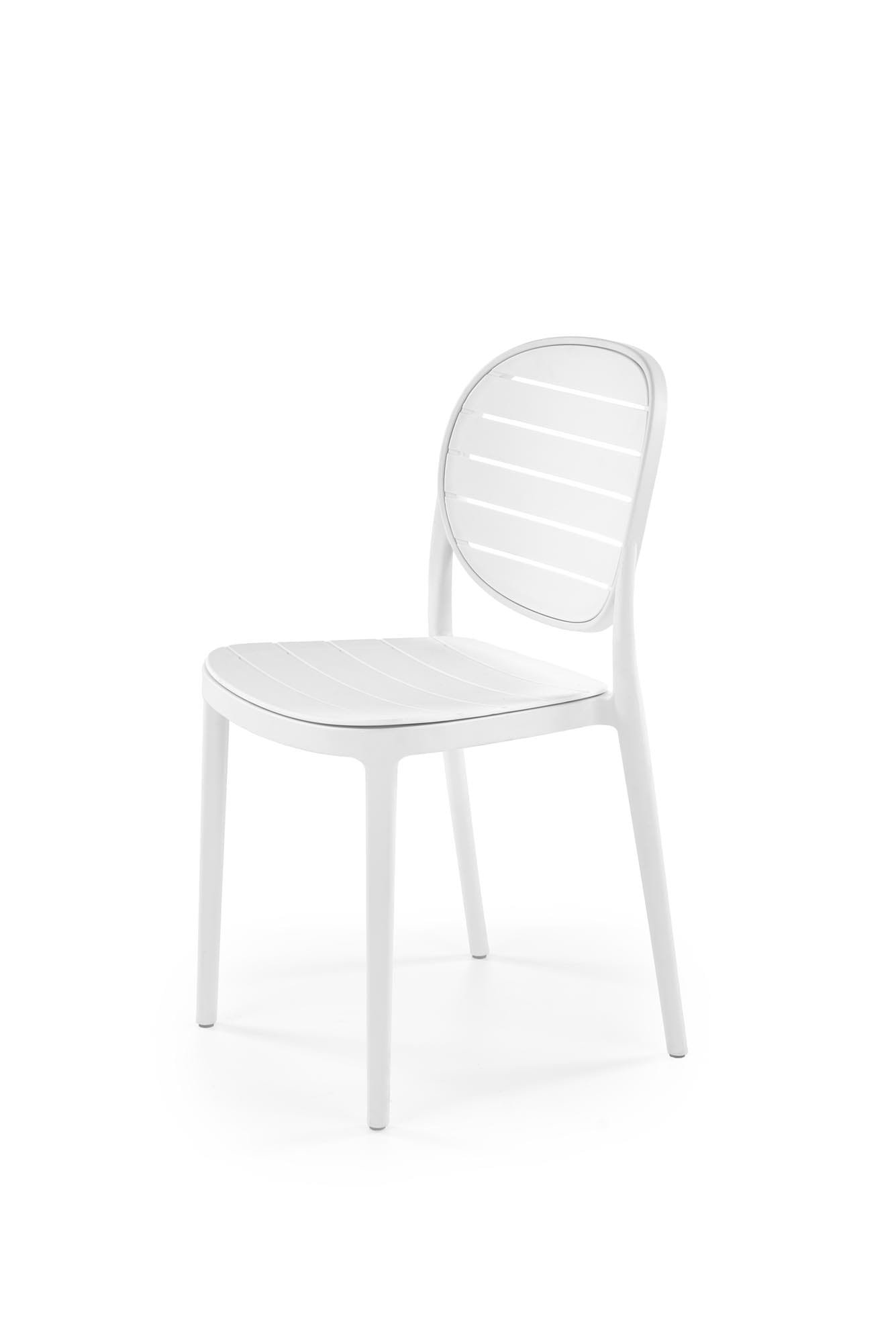K529 rakásolható kültéri szék, fehér színben - Image 3