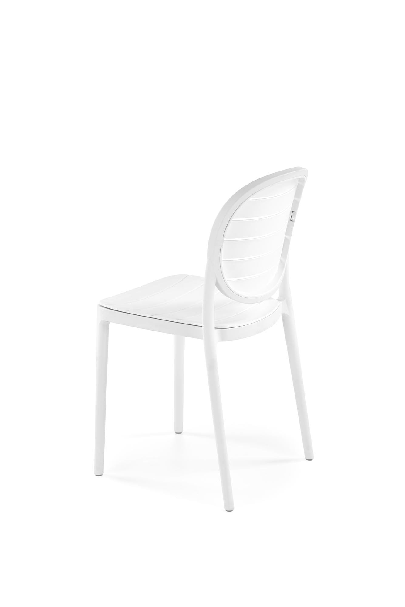 K529 rakásolható kültéri szék, fehér színben - Image 4