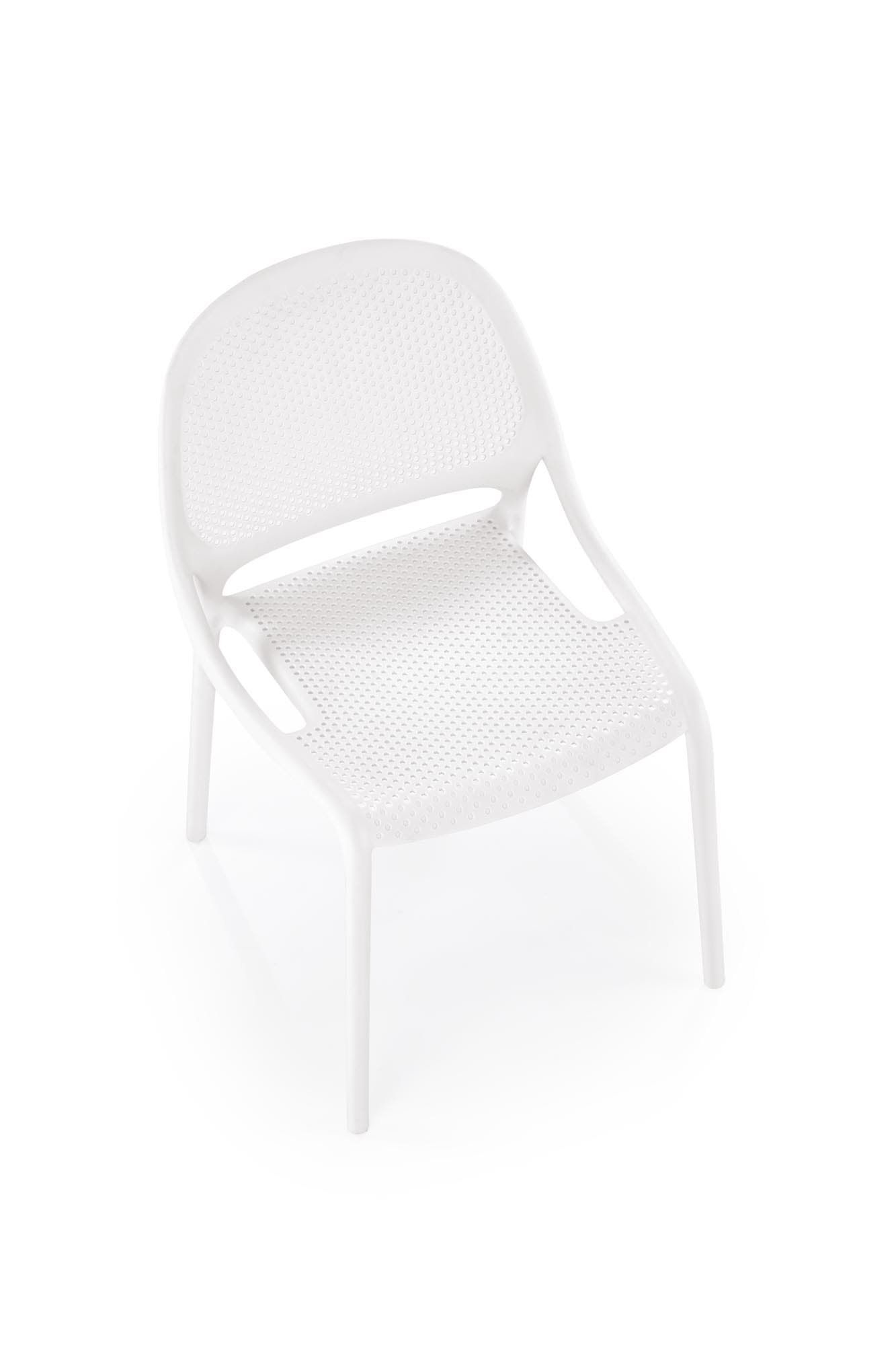 K532 rakásolható kültéri szék, fehér színben - Image 2