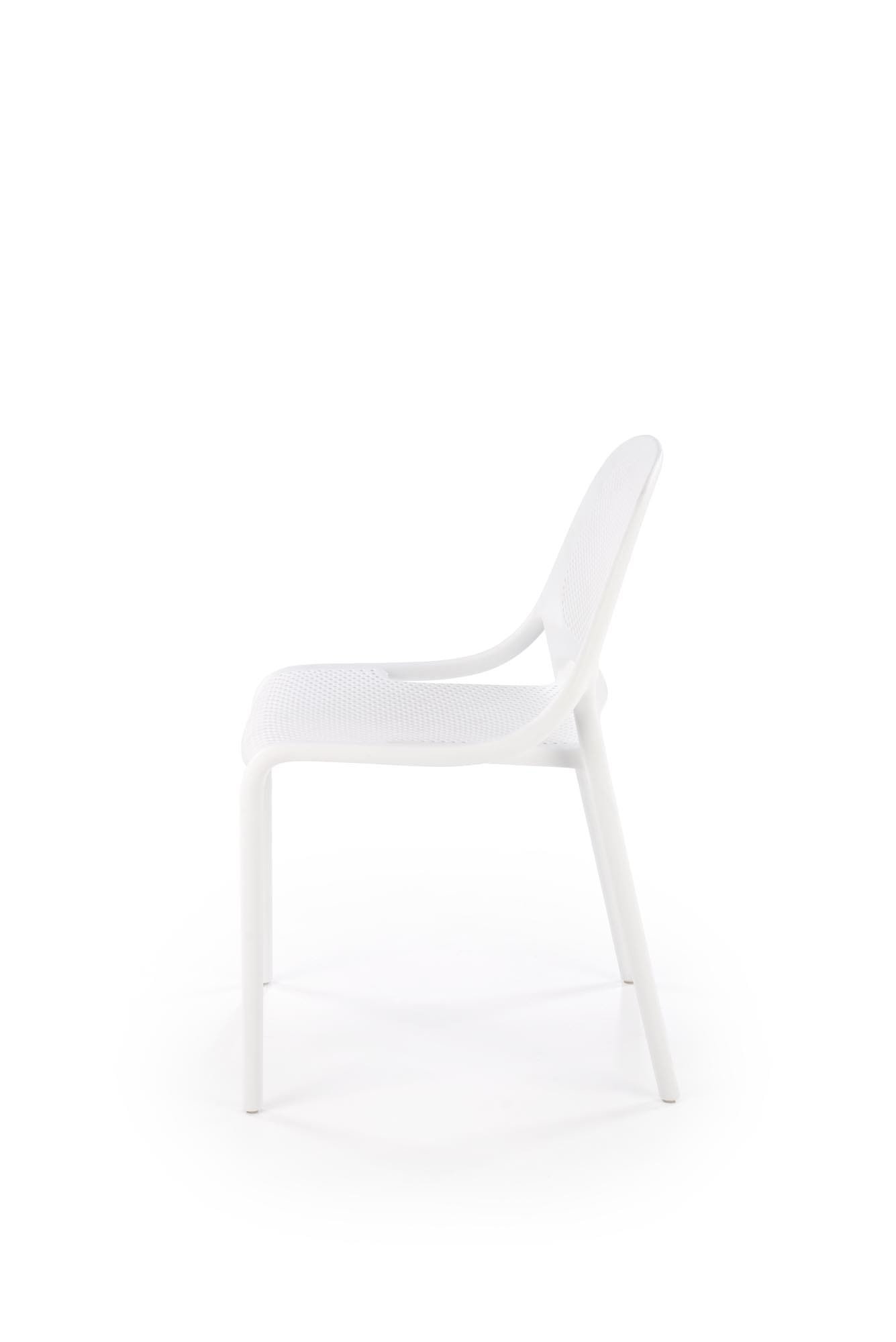 K532 rakásolható kültéri szék, fehér színben - Image 5