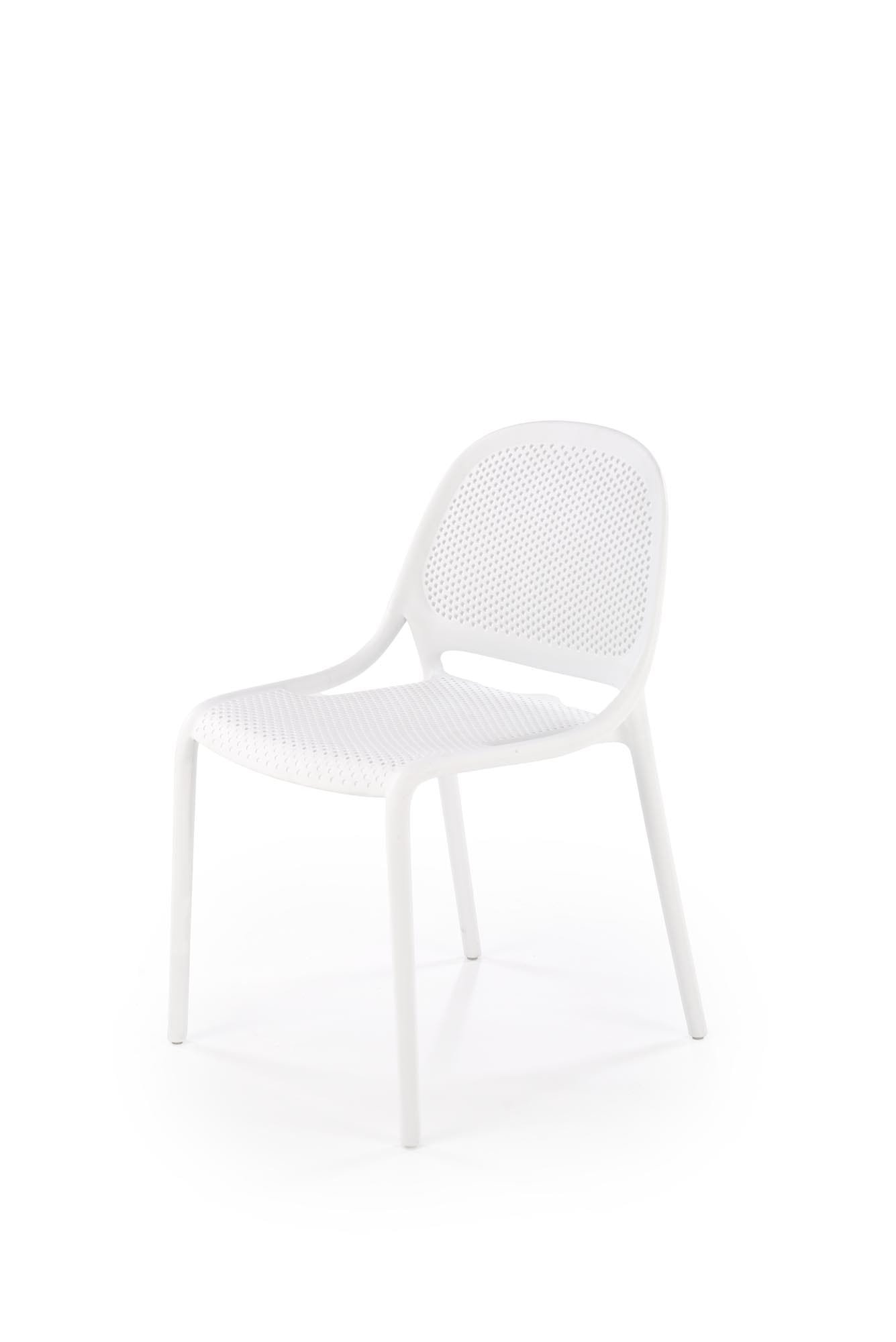 K532 rakásolható kültéri szék, fehér színben - Image 6