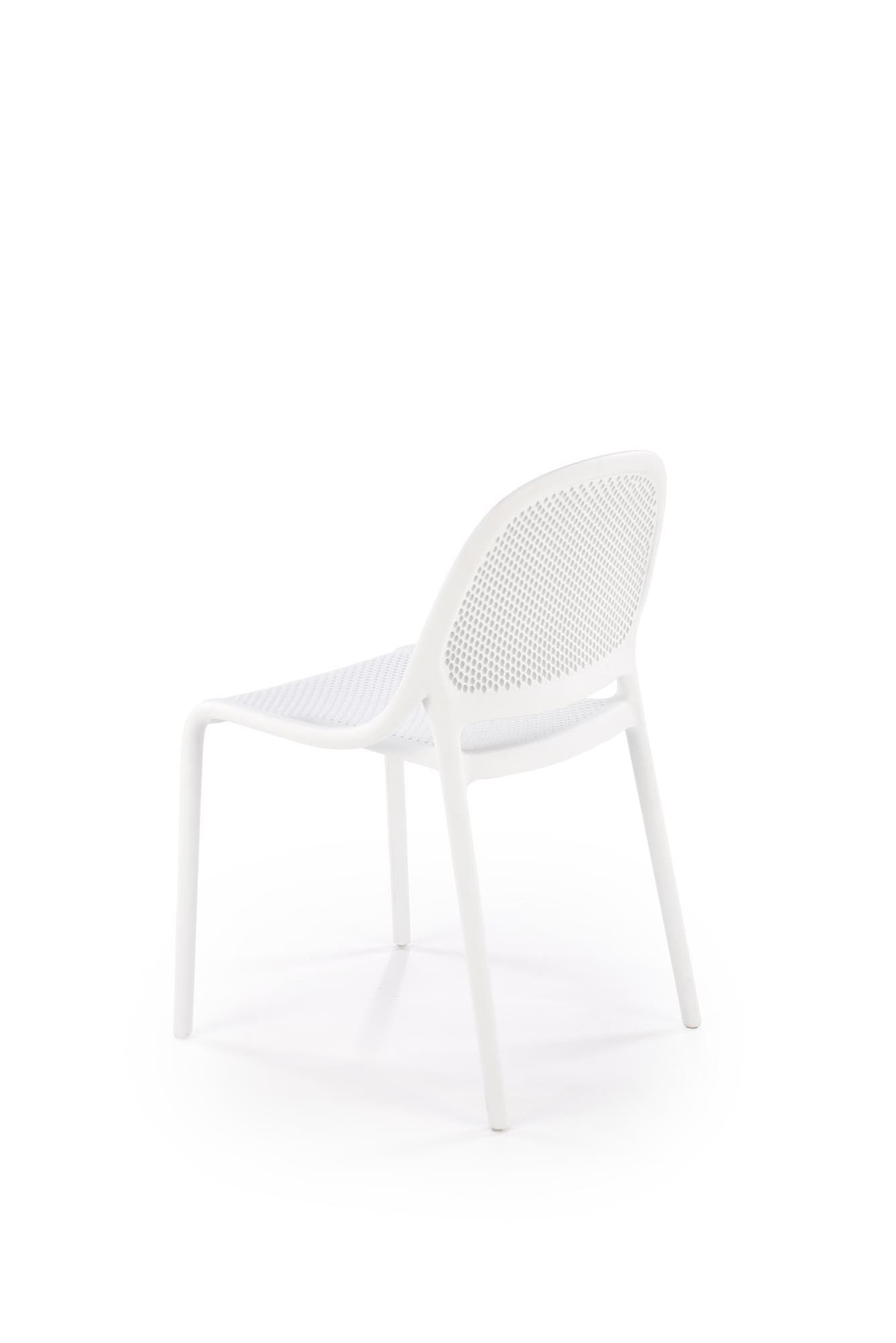 K532 rakásolható kültéri szék, fehér színben - Image 7