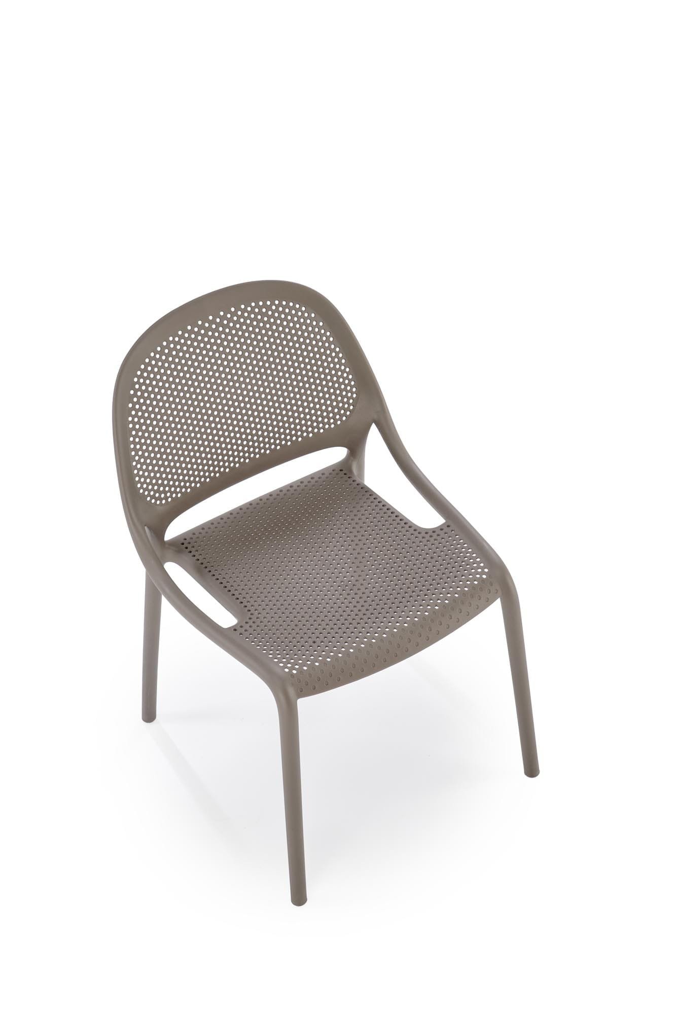 K532 rakásolható kültéri szék, khaki színben - Image 2