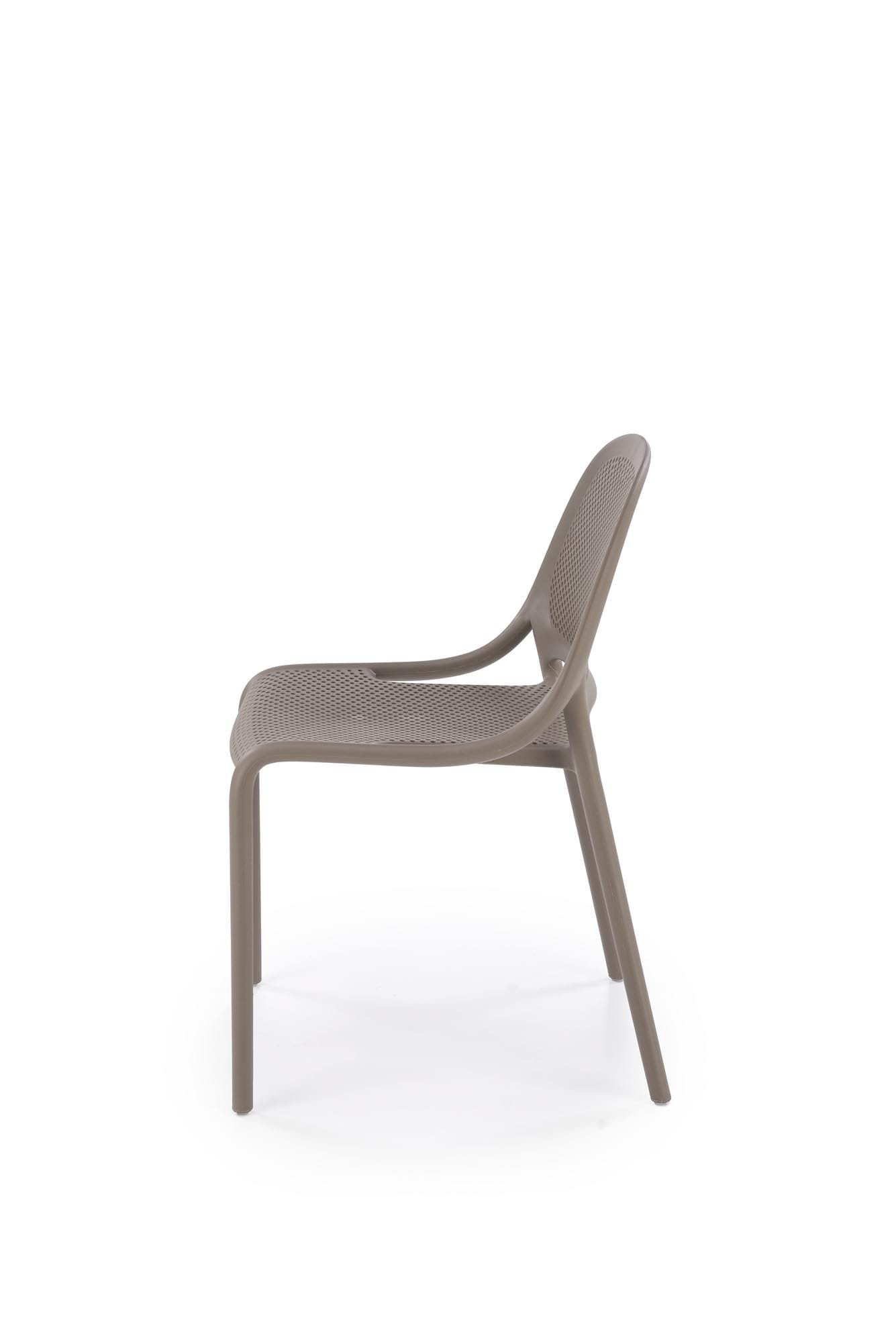 K532 rakásolható kültéri szék, khaki színben - Image 5