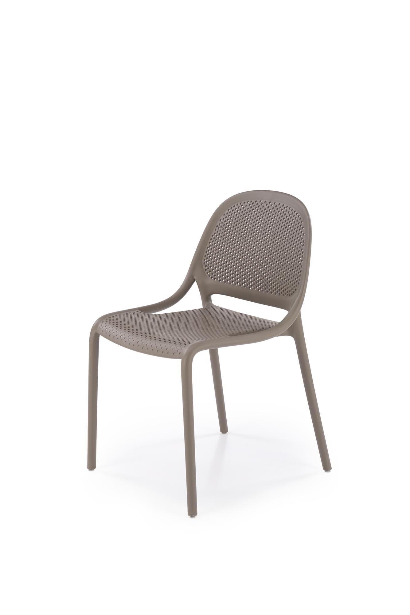 K532 rakásolható kültéri szék, khaki színben - Image 6